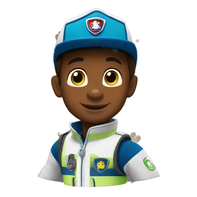 Paw patrol with toddler sticker