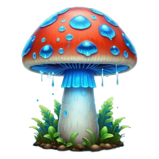 glowing mushroom sticker