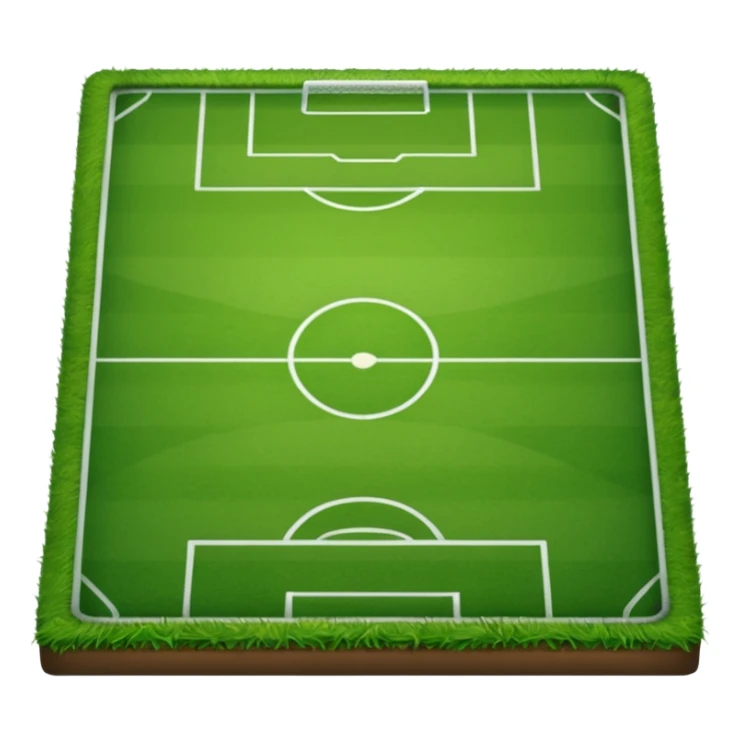 piece of short grass of a soccer field sticker