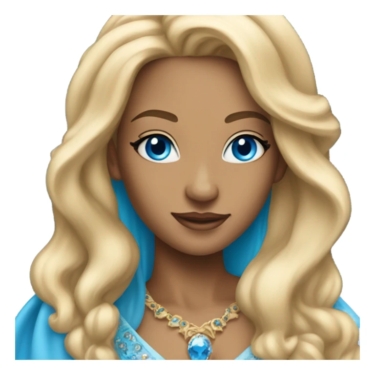 Beautiful blue eyed blonde queen sticker