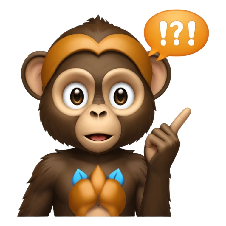 black monkey holding up a middlefinger with a speech bubble saying "apex" sticker
