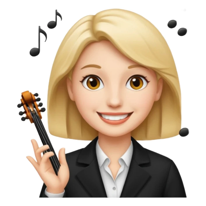 Female music conductor emoji sticker