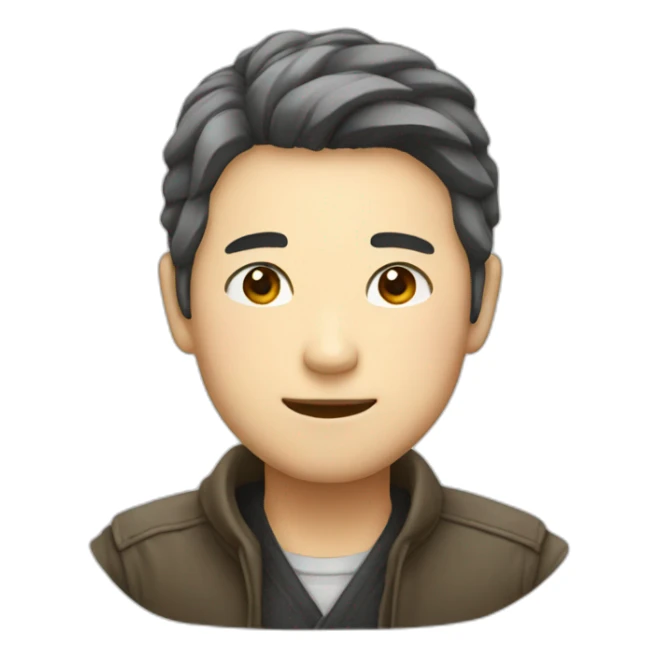 Man  thank you Japanese sticker