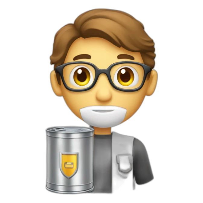 can you make me chemistry logotype with shield sticker