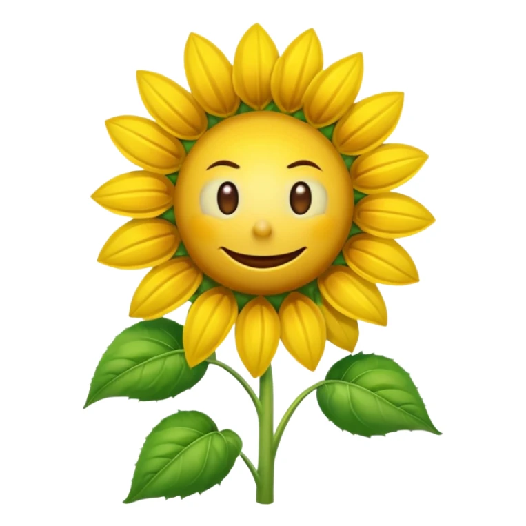 a exact  picture of the sunflower from Plants vs. Zombies sticker