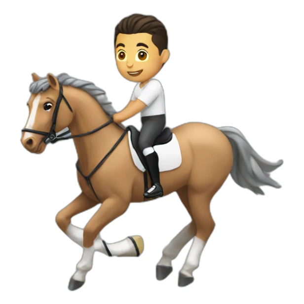 Cristiano Ronaldo playing horse  sticker