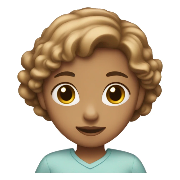 Light brown hair girl with her heart in her hands sticker