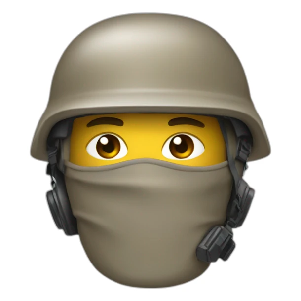 Taupe avec un casque de soldat sticker