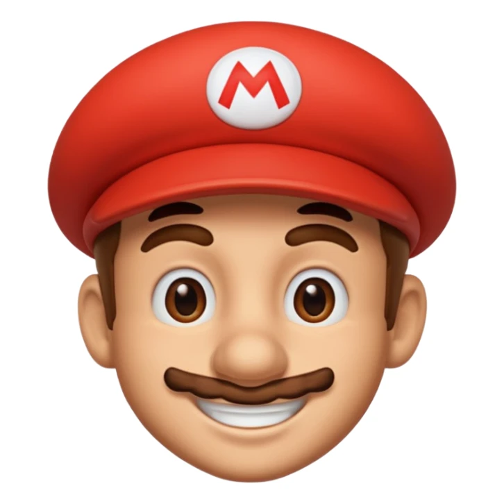 Mario face sticker