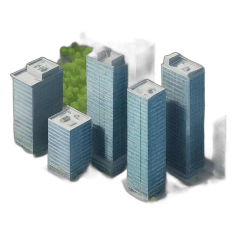 4 towers business area sticker
