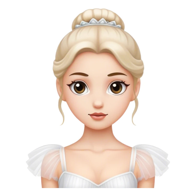 a ballerina white girl sticker