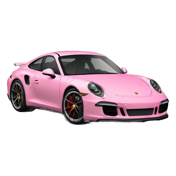 baby pink porche 911 gts sticker