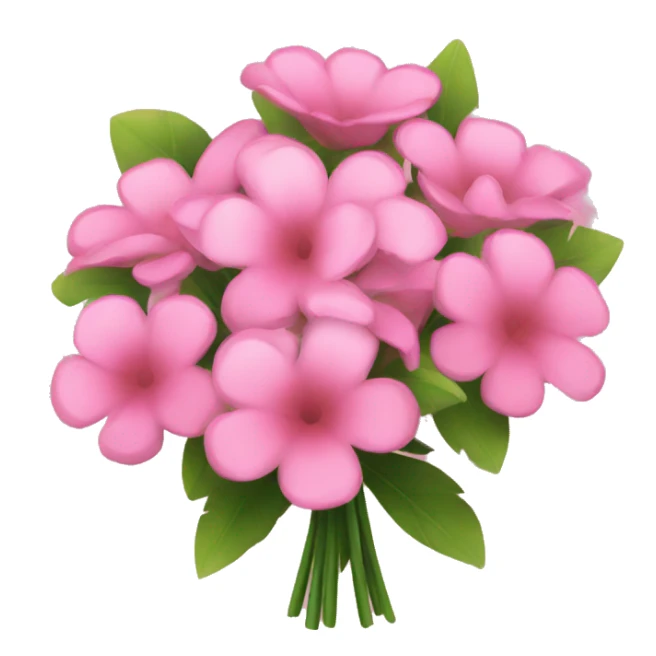 A bouquet of pink flowers sticker