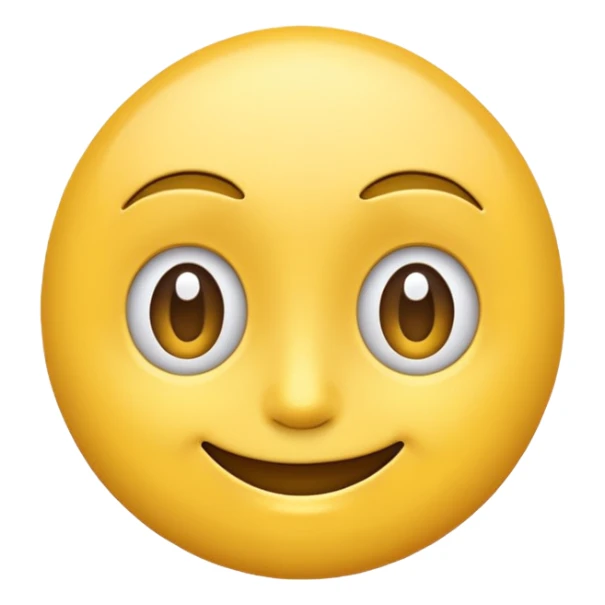 raised eyebrow emoji but with a smile sticker