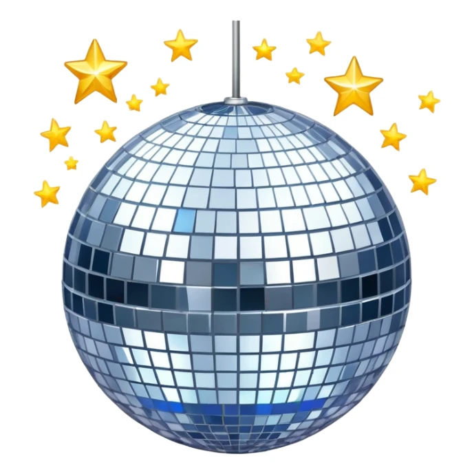 Disco ball with stars for 'Everybody' by Backstreet Boys sticker