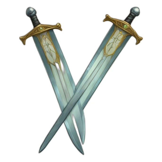 tarot yhree of swords sticker