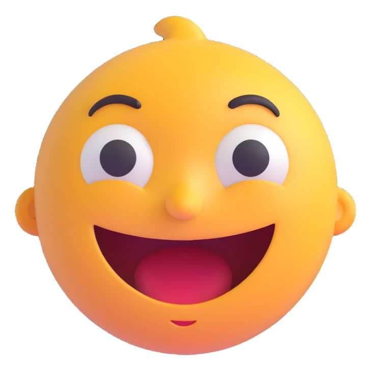 set of four simple bold style Discord bot emotes for OptiCore with #3498db as main color showing cheerful, confused, warning, and offline moods sticker