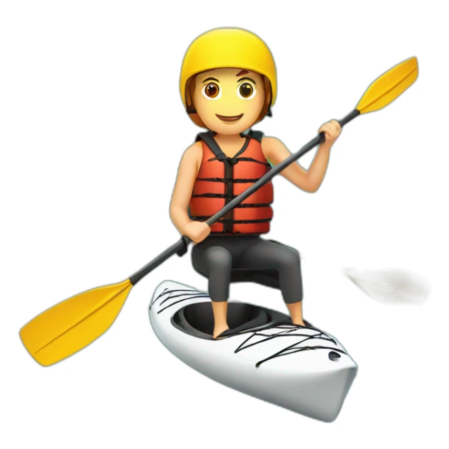 Pagaie de Kayak en carbone sticker