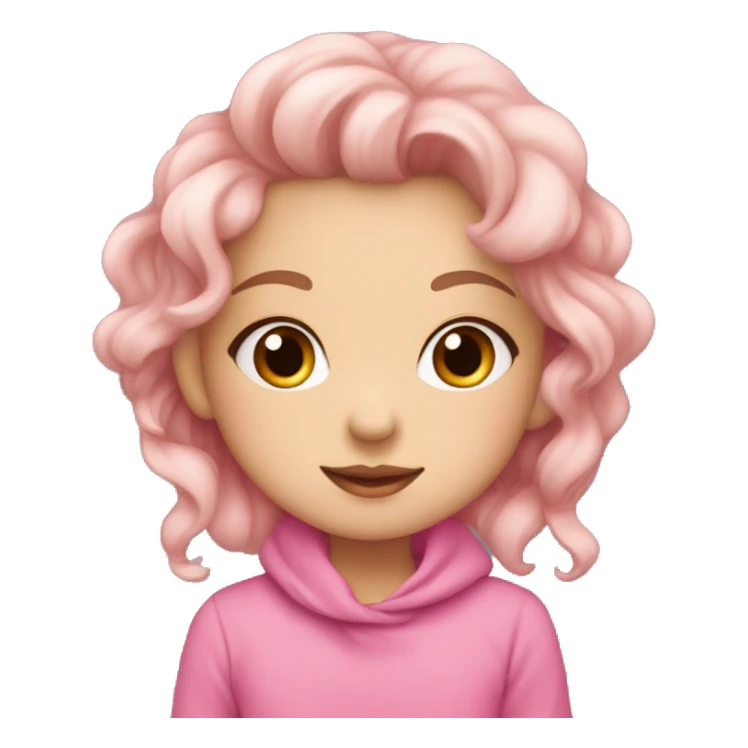 cute girlie with pink ིྀ  sticker