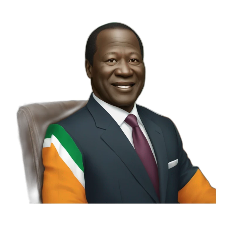 Le president alasane ouattara de la côte d'ivoire sticker