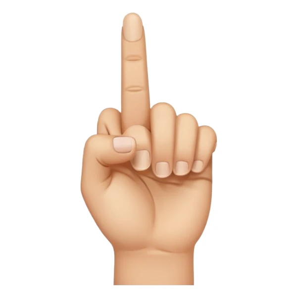 yvl hand sign with middle finger up  sticker