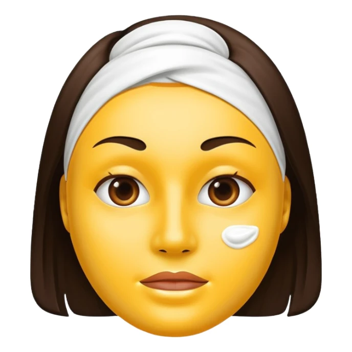 Face cream mask sticker