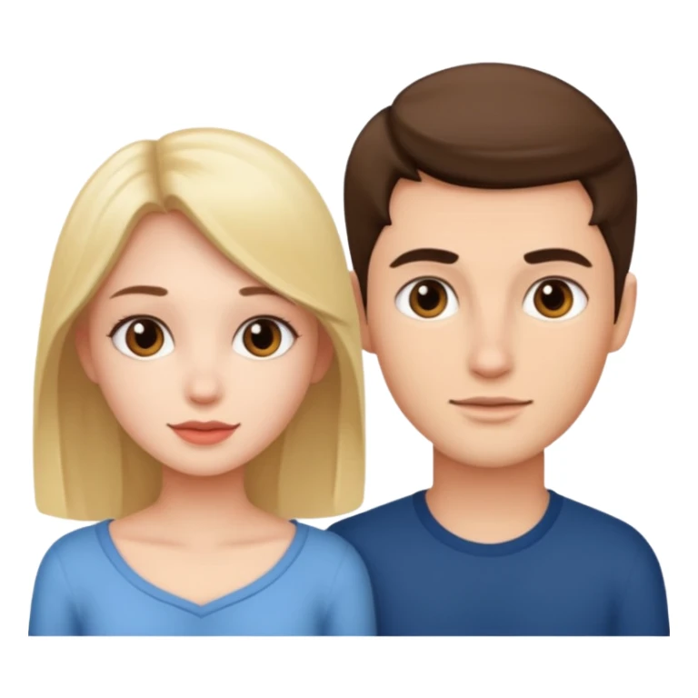 Beautiful girl and handsome boy sticker