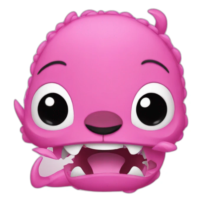 stich pink sticker