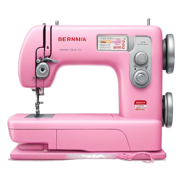 Cute Pink sewing machine with pink thread with BERNINA on it sticker