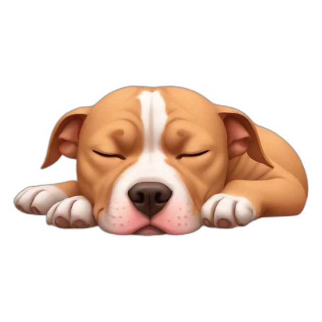 Pitbull sleep sticker