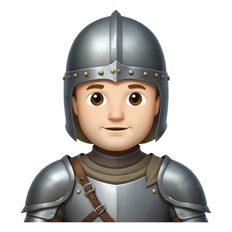 A medieval knight with a belly too big for his armor sticker