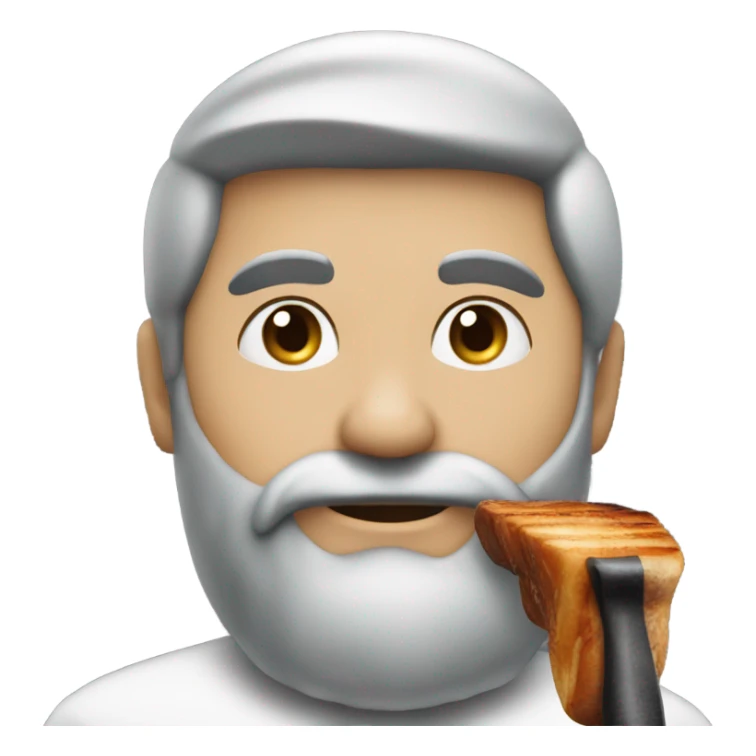 Ich esse eine Grillhaxe sticker