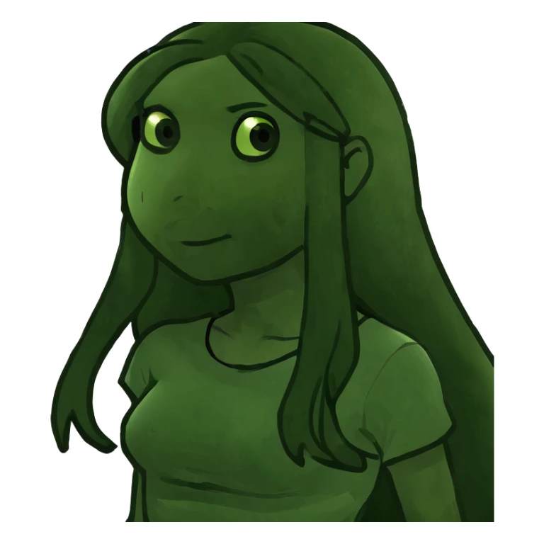 Girl named Amanda Long hair short Suez sticker