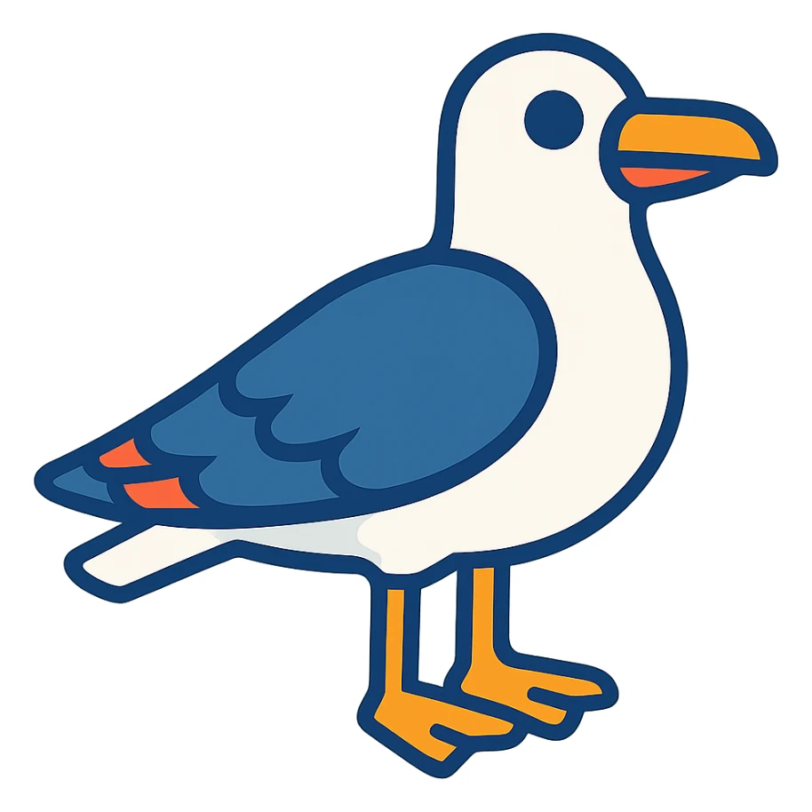 seagull sticker