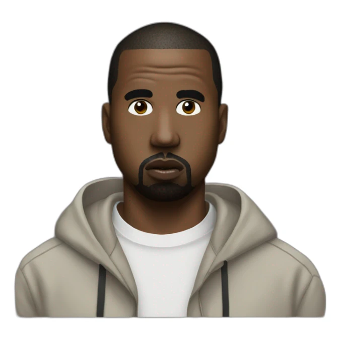 Kanye West wearing Vultures shirt and Jason Vorhees mask sticker