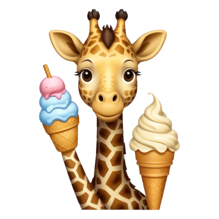 Giraffe with Ice Creams
Giraffe holding double scoop



 sticker