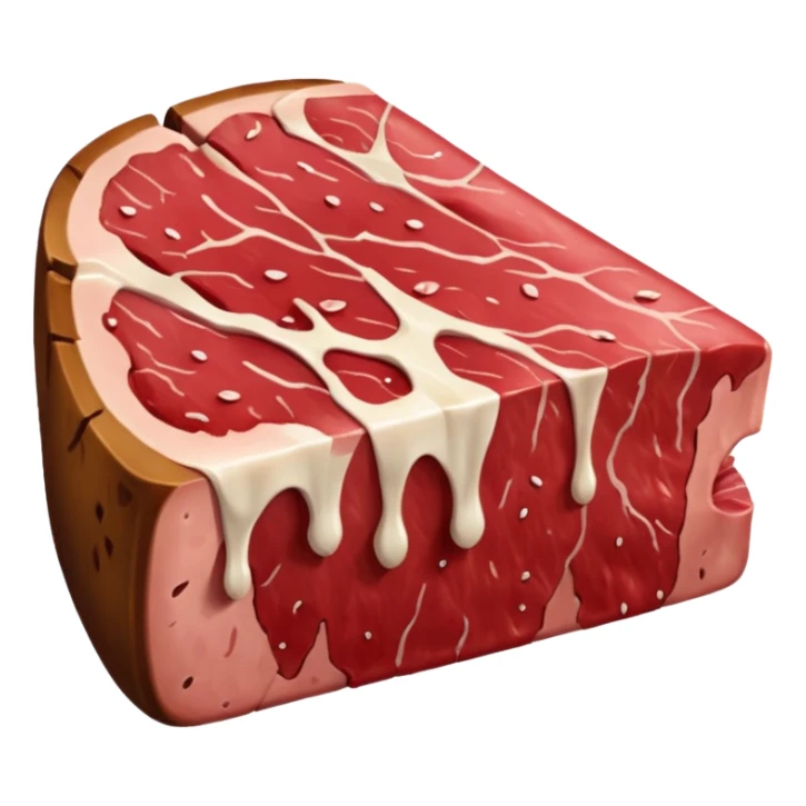 meat red sticker