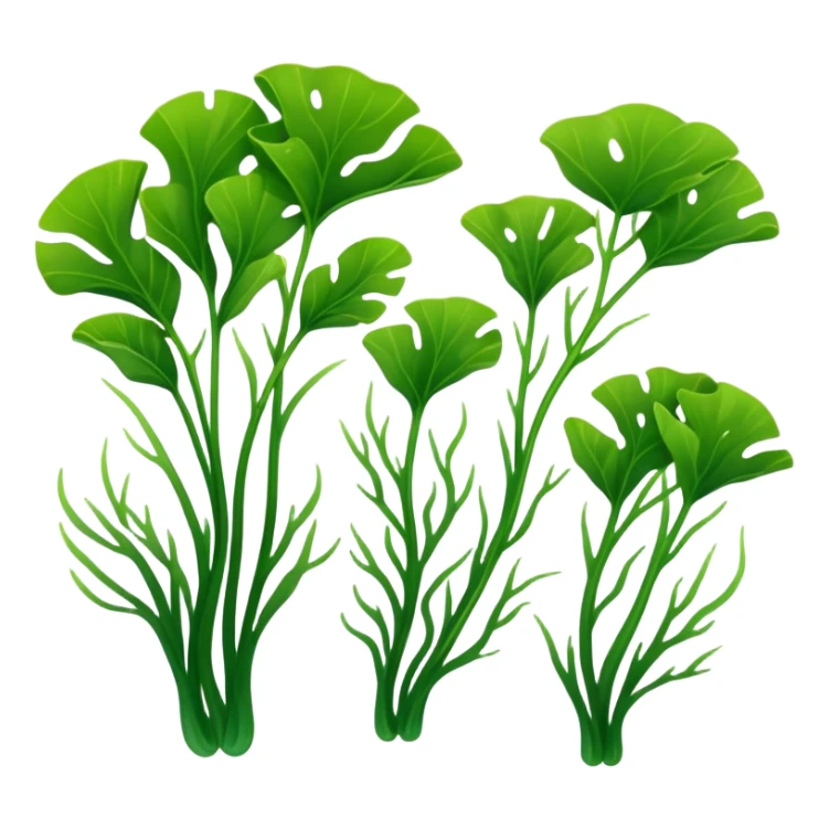 2-3 pair of green seaweed sticker