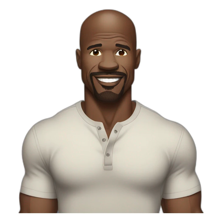 terry crews cartoon wearing henley sticker