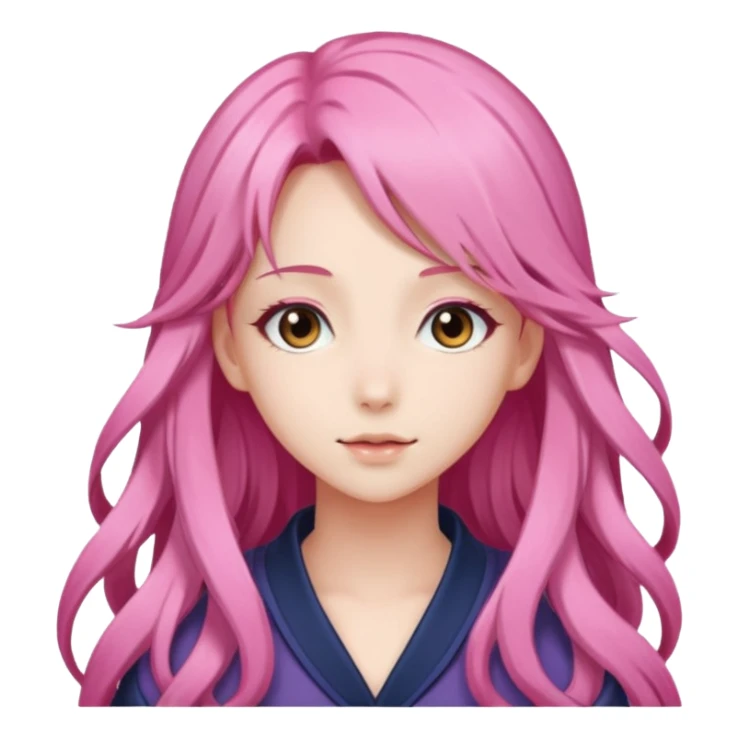 beautiful gorgeous anime lady with sticker