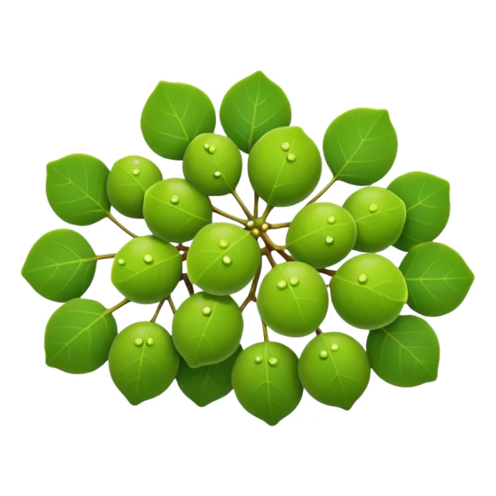 sea grape which is green looking like a grape. but way more tiny ones sticker