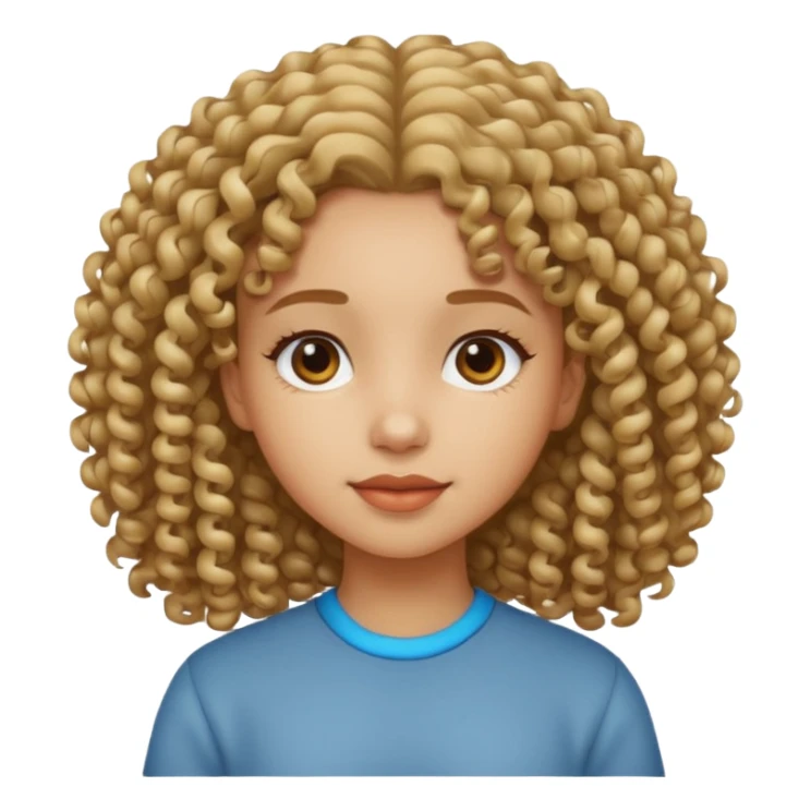 give her more curly hair sticker