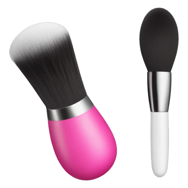 makeup brush and beauty blender sticker