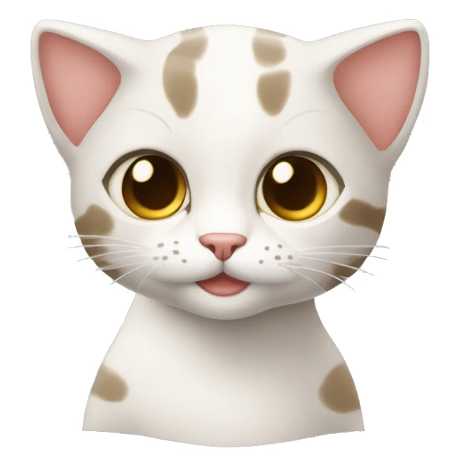 Gato cafe claro amerillo blanco cafe ocuro sticker