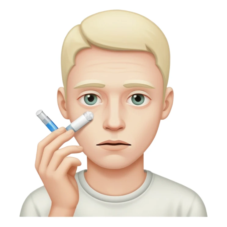 man addicted to drugs  sticker