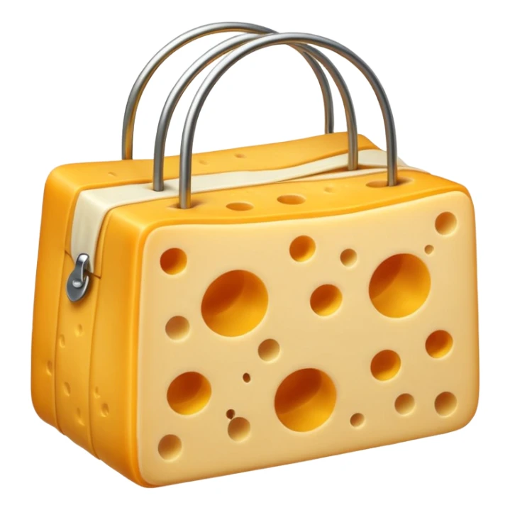 Crea un emoji estilo caricatura de una bolsa de Cheese Tris. sticker