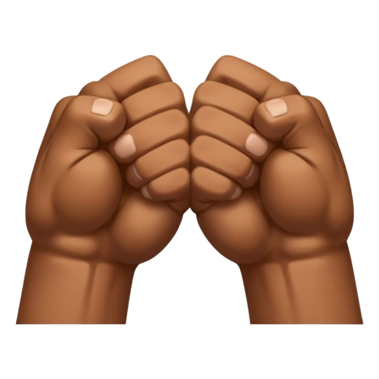 Two fists crossed over each other at the wrists  sticker