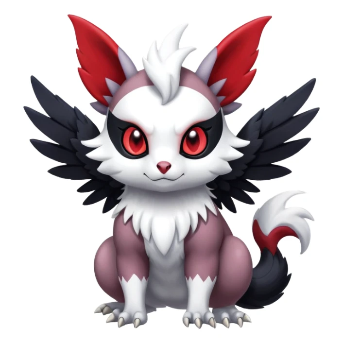 Shiny Furret-Absol-Noivern-Hybrid (Full body) sticker