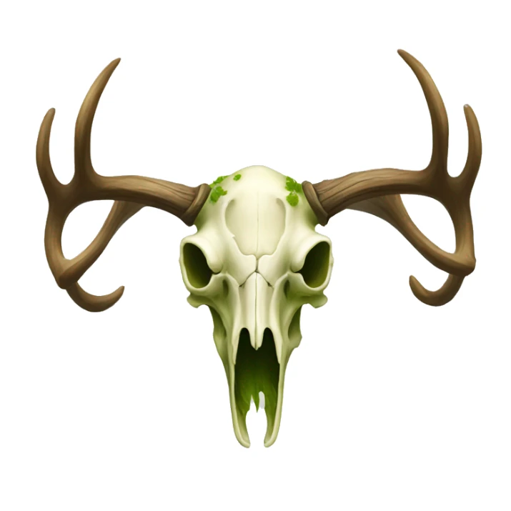 Mossy elk skull emoji sticker