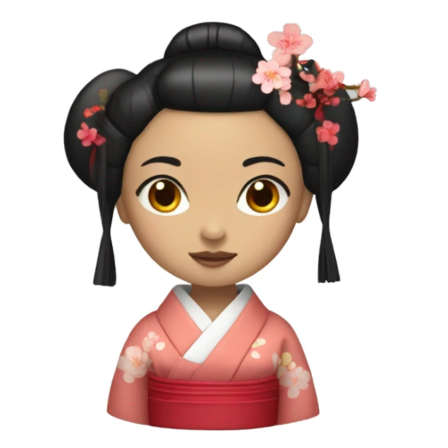 geisha girl sticker